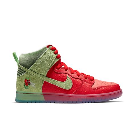 nike sb dunk high pro qs 420 'strawberry cough'